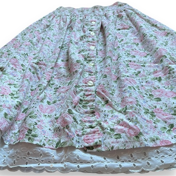 Vintage Floral A-Line Midi Skirt Size Small - Picture 4 of 8